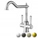 IKON / Clasico Twin Handle Sink Mixer / Ceramic Handle - HYB868-105A